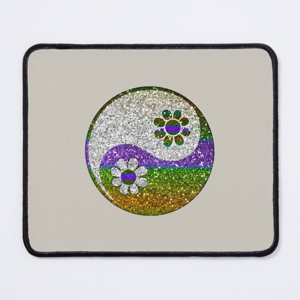 Item preview, Yin Yang, Flowers, Chinese Symbol, Taoism, Daoism, Duality, Polarity, Spirituality designed and sold by nitty-gritty.