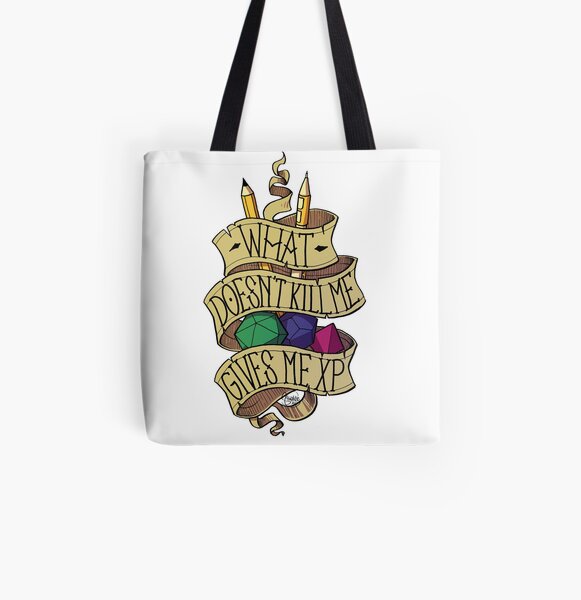 What doesn't Kill me All Over Print Tote Bag