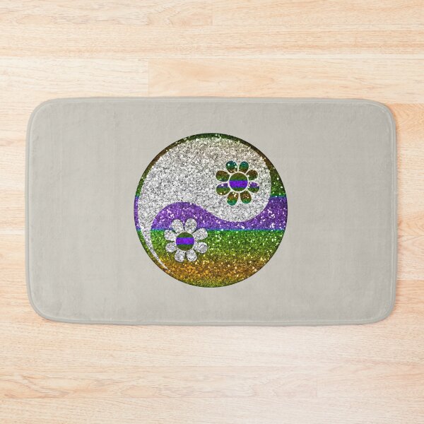 Item preview, Yin Yang, Flowers, Chinese Symbol, Taoism, Daoism, Duality, Polarity, Spirituality designed and sold by nitty-gritty.