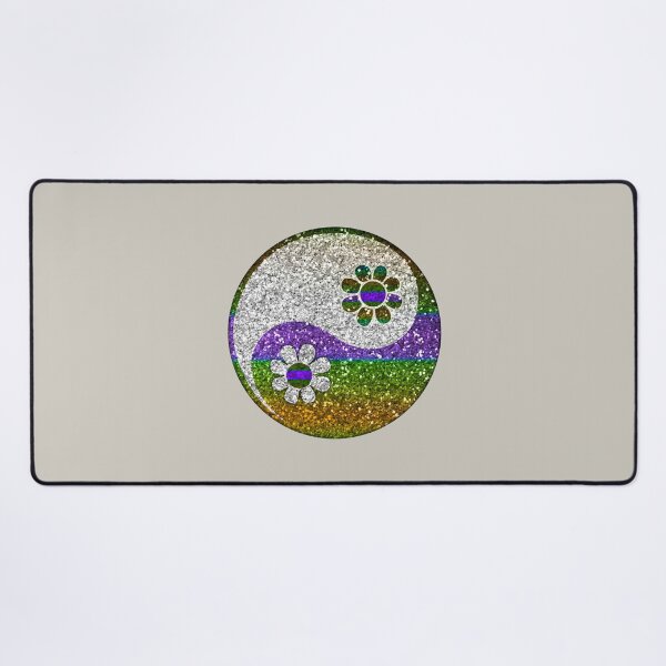 Item preview, Yin Yang, Flowers, Chinese Symbol, Taoism, Daoism, Duality, Polarity, Spirituality designed and sold by nitty-gritty.