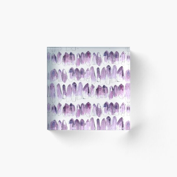 Item preview, Watercolour Crystals - Amethyst designed and sold by crumpsticks.