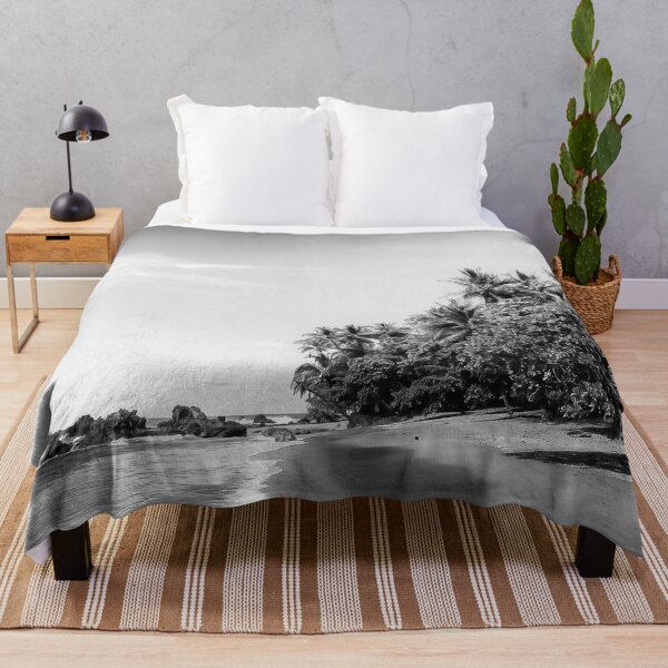 Item preview, Tropical Paradise Beach in Black & White designed and sold by Nicklas81.