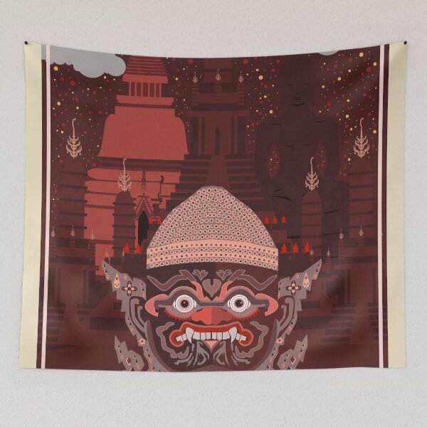 Item preview, Bangkok - Thailand - Vintage Travel Poster - Beautiful Bangkok - City of Angels designed and sold by Boogosh.