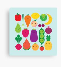 5 A Day Fruit & Vegetables Canvas Print