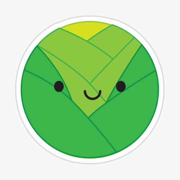 Kawaii Brussels Sprout / Cabbage Sticker
