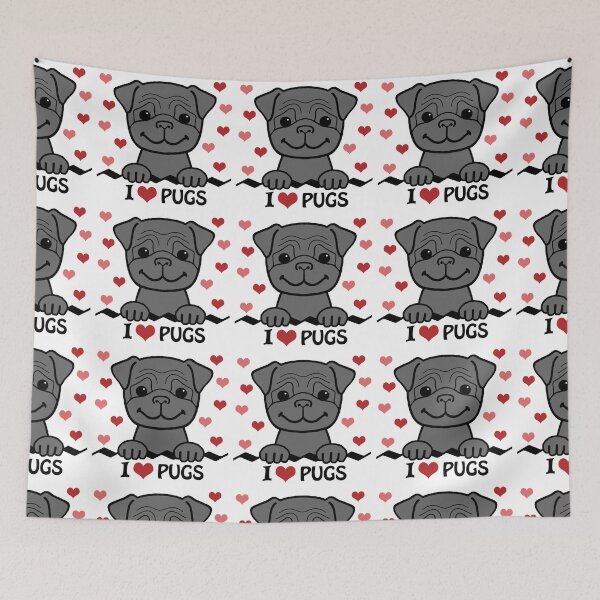 Item preview, I Love Pugs designed and sold by AnitaValle.