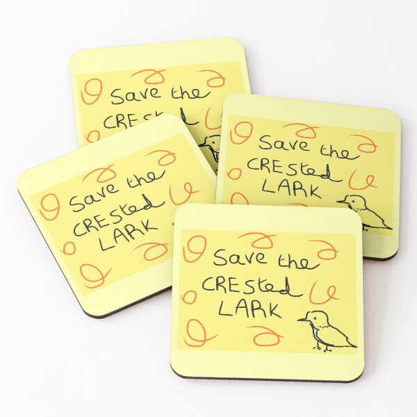 Item preview, Save the crested lark  designed and sold by ArtistRebeccaLS.