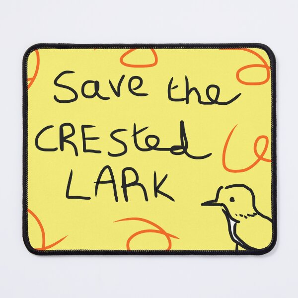 Item preview, Save the crested lark designed and sold by ArtistRebeccaLS.