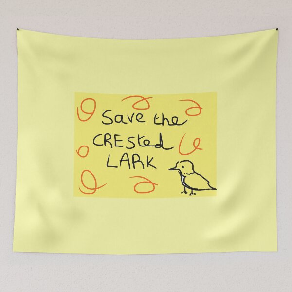 Item preview, Save the crested lark  designed and sold by ArtistRebeccaLS.