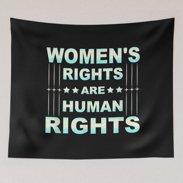 Item preview, Women's Rights are Human Rights feminist T-Shirt designed and sold by Blue-Rechard.