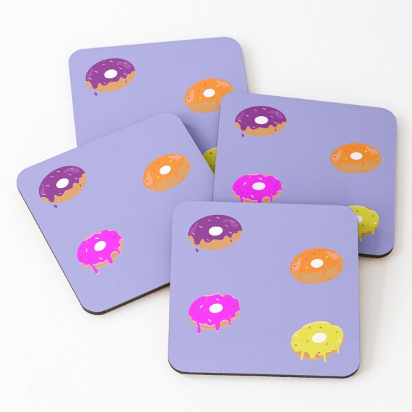 Item preview, Colorful pink purple yellow orange donuts with sprinkles designed and sold by Svlgsm.