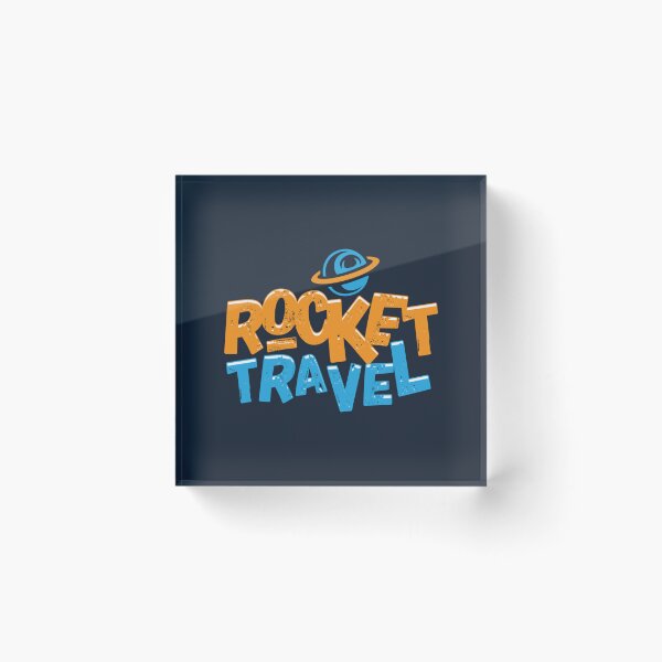 Item preview, Rocket Travel text cartoon designed and sold by FrancisUzoho.