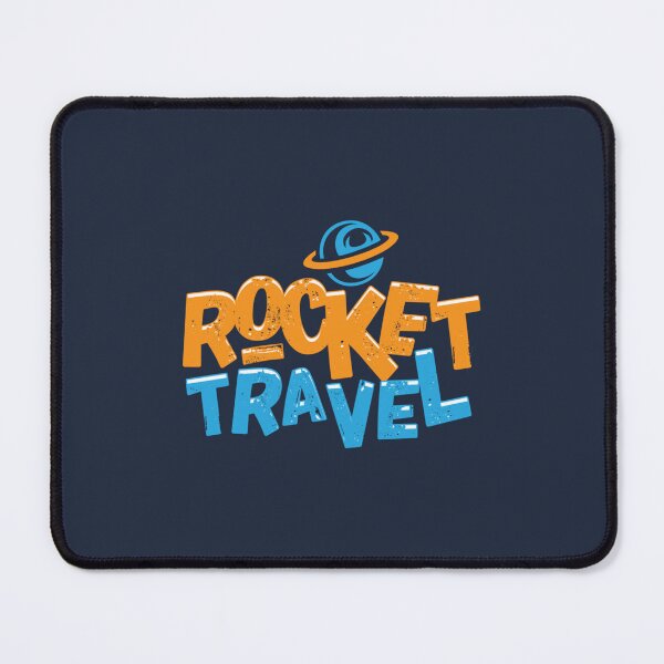 Item preview, Rocket Travel text cartoon designed and sold by FrancisUzoho.
