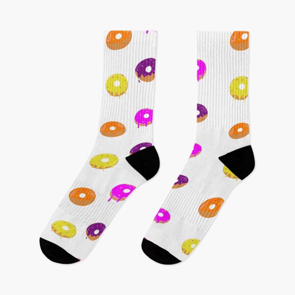 Item preview, Colorful pink purple yellow orange donuts with sprinkles designed and sold by Svlgsm.