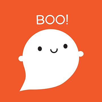 Artwork thumbnail, Boo! Kawaii Halloween Ghost by marcelinesmith