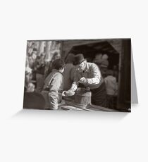 Sugaring Off with Uncle Harry Greeting Card
