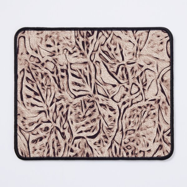 Item preview, Stylish outlined sketch of fall leaves platinum gold pattern designed and sold by SulkaCreative.