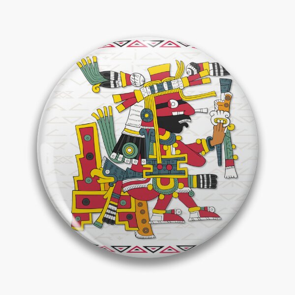 Item preview, Xiuhtecuhtli - Aztec God of Fire With Crane Classic Mug Design designed and sold by Aztectees.