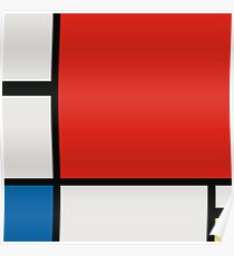 Composition II in Red, Blue, and Yellow - Digital Version Poster