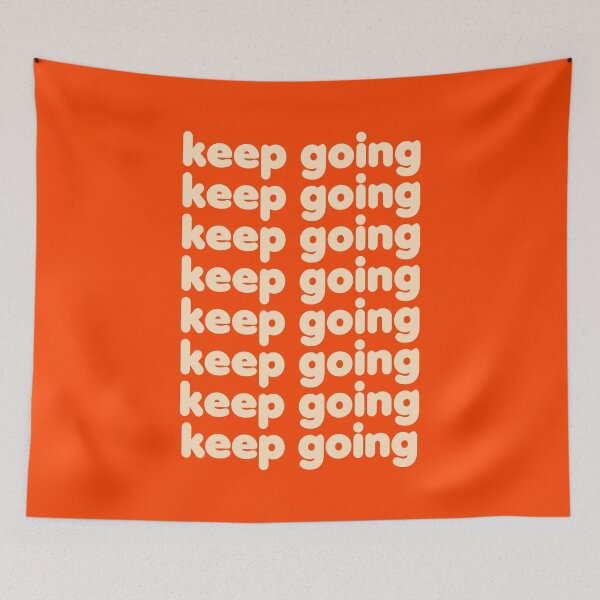 Item preview, Keep Going (Orange & Cream) designed and sold by little-mars.