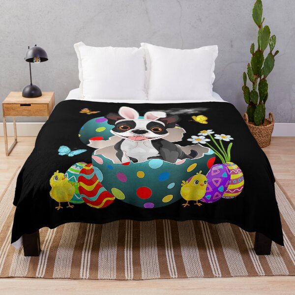 Item preview, Easter Eggs Boston Terrier Bunny Dog Gifts Dog Dad Dog Mom designed and sold by HardiKel.