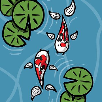 Artwork thumbnail, Fuku and Heiwa the Koi by Valerie Bennett