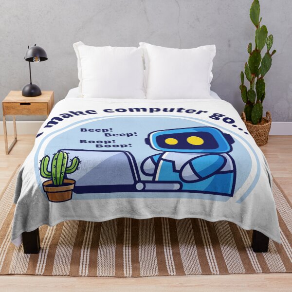 Item preview, I make computer go... beep! beep! boop! boop! cute robot designed and sold by Code  Monkeys.
