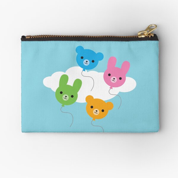 Kawaii Animal Balloons Zipper Pouch
