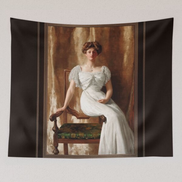 Item preview, Portrait of The Hon. Mrs Harold Ritchie by John Collier Remastered Xzendor7 Classical Art Old Masters Reproductions designed and sold by Xzendor7 Digital Art Creations.