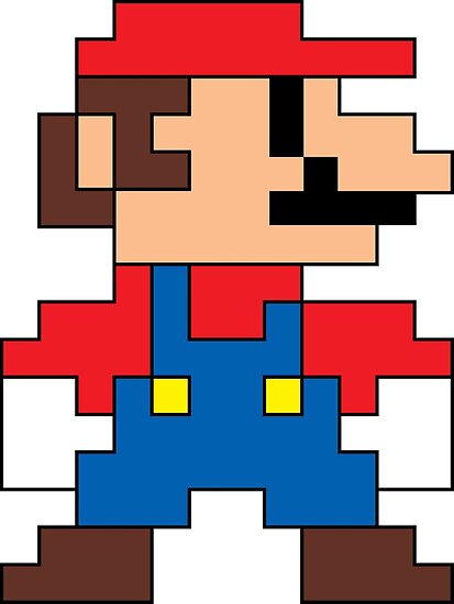 Super Mario 8 Bit Sprite Modern Colors Poster By Scammell Design