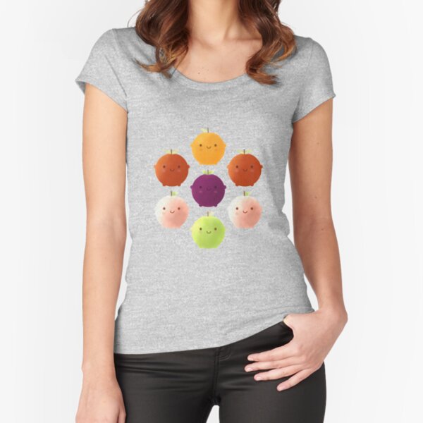 Cutie Fruity (Watercolours) Fitted Scoop T-Shirt