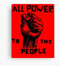 ALL POWER TO THE PEOPLE Canvas Print