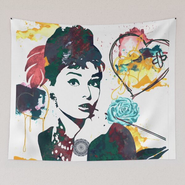 Item preview, Audrey Hepburn nature colours designed and sold by Nora Gad.