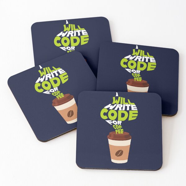 Item preview, I will write code for coffee designed and sold by Code  Monkeys.