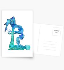 Acro Yoga couple Postcards