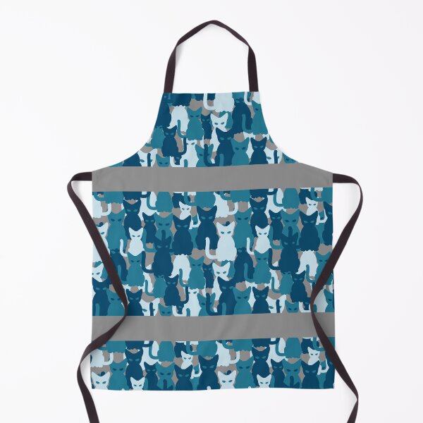 Item preview, Teal Blue Cat Camo Design on Grey Background. designed and sold by cgroenewald.