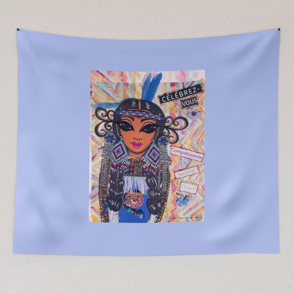 Item preview, (French Version) Celebrate You - First Nations (Blue) designed and sold by Susan Christopher.