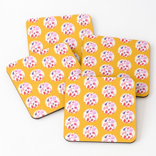 Item preview, Orange circle and dots design | aquarelle dots and circles designed and sold by lausn.