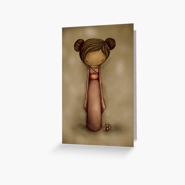 Kokeshi Greeting Card