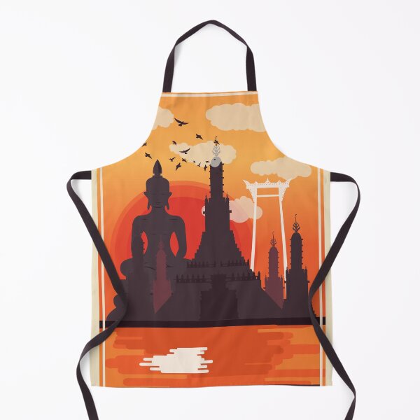 Item preview, Bangkok - Thailand - Vintage Travel Poster - Beautiful Bangkok - City of Angels designed and sold by Boogosh.