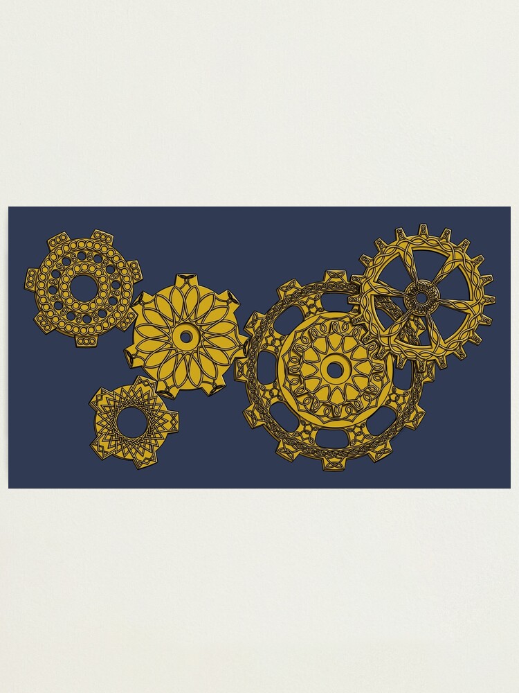 Alternate view of Woven Clockwork Photographic Print