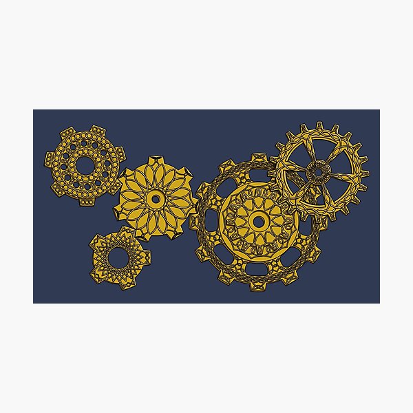 Woven Clockwork Photographic Print