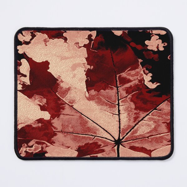 Item preview, Maple leaf with rose gold and red colors designed and sold by SulkaCreative.