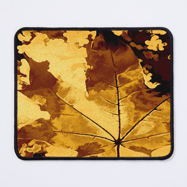Item preview, Maple leaf with golden color designed and sold by SulkaCreative.