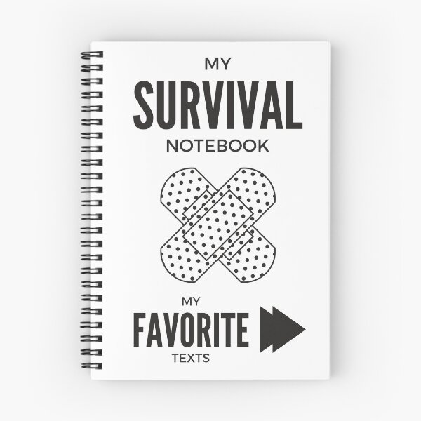 Item preview, My survival notebook my favorite texts designed and sold by regalos-co.