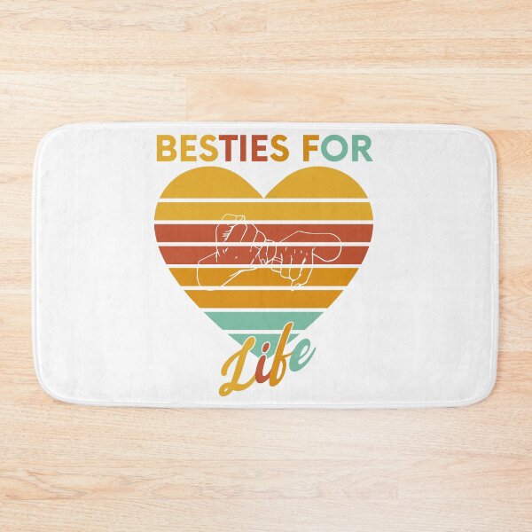 Item preview, Besties for Life Long Best Friends Forever Endless  Friendship forever Art Soft Happy Life Apparel Essential Motivation Inspiration Joy Mood designed and sold by DesignByHeartUK.