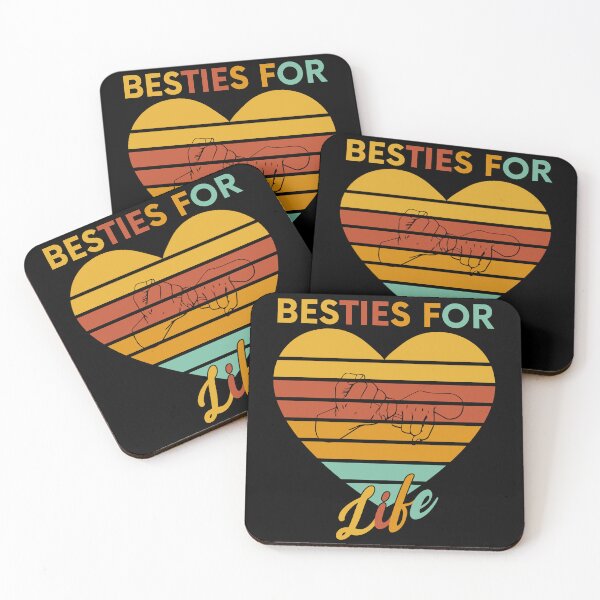 Artikelvorschau, Besties for Life Long Best Friends Forever Endless  Friendship forever Art Soft Happy Life Apparel Essential Motivation Inspiration Joy Mood entworfen und verkauft von DesignByHeartUK.