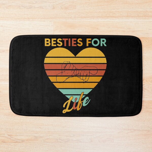 Item preview, Besties for Life Long Best Friends Forever Endless  Friendship forever Art Soft Happy Life Apparel Essential Motivation Inspiration Joy Mood designed and sold by DesignByHeartUK.