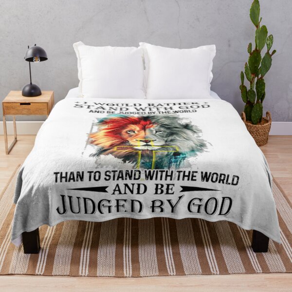 Item preview, Lion I Would Rather Stand With God And Be Judged By World designed and sold by dragonwagee.