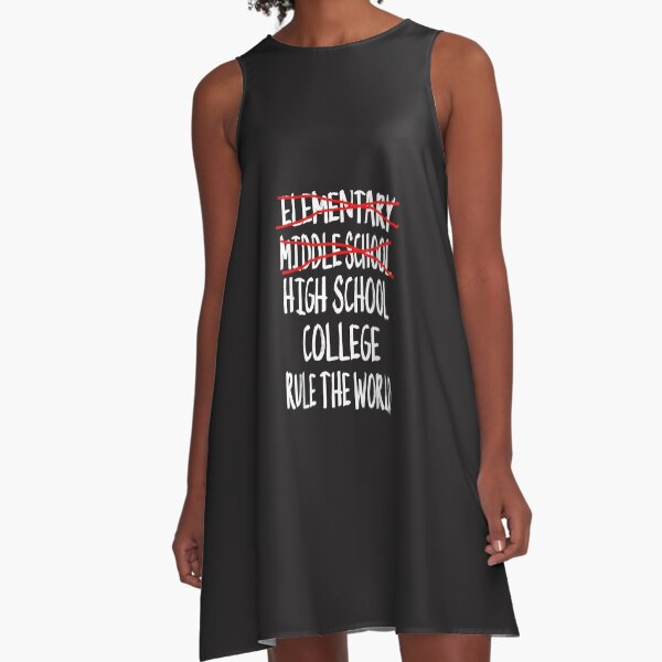 2022 Junior High Graduation - Funny Middle School Graduation A-Line Dress